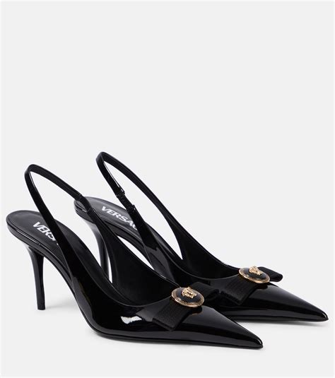 versace bubble|Versace slingback shoes.